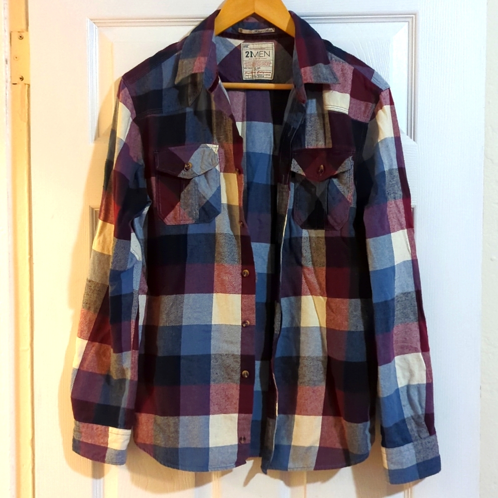 Men button down long sleeve